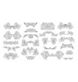 ornate set vintage elements vector image vector image