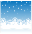 christmas background with white snowflakes vector image vector image