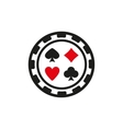 casino chip icon symbol flat vector image