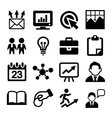 marketing seo and development icons set vector image
