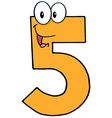 Happy Number Five Royalty Free Vector Image - VectorStock