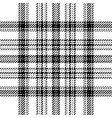 plaid check pattern in black and white seamless vector image vector image
