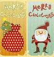 set of christmas card vector image