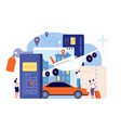 booking travel web ticket flight online app vector image