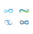 infinity logo template vector image