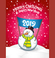 christmas snowmen vector image