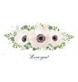 flower bouquet watercolor design element peach vector image vector image