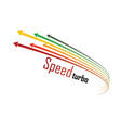 set of isolated speed lines the effect vector image