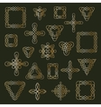 set of different ethnic signs and frames vector image