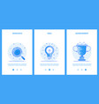 thin line icons - business research creative idea vector image vector image