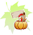 cartoon turkey vector image
