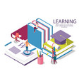 creative flat design isometric concept vector image