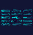 set of modern loading bar progressbar vector image vector image