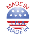 made in usa badge vector image