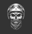 monochrome vintage skull vector image