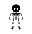 skeleton in cartoon style vector image vector image