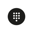 icon of the dial panel simple vector image vector image