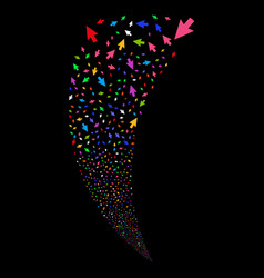 Mouse cursor random stream Royalty Free Vector Image