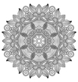 ornament ornamental round lace design vector image