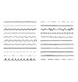 hand drawn line set sketch scribble vector image