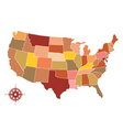 map of usa vector image