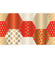 xmas luxury winter symbols seamless pattern vector image
