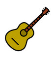 acoustic guitar icon vector image