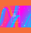 abstract fluid color pattern with modern vector image vector image