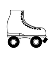 retro skate isolated icon vector image