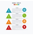 arrow infographic banner vector image