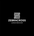 zebra logo vector image vector image