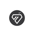 diamond arrow logo icon design vector image