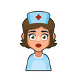 doctor and medical nurse avatar sign cute style vector image vector image