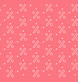 seamless pattern hand drawn doodle percent signs vector image