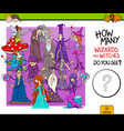 counting wizards educational game for kids vector image vector image
