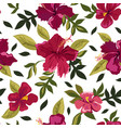 red lilies in bloom summer flowers pattern vector image