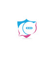 chat and talk logo design vector image