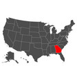 map of the us state georgia high detailed vector image