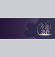 modern style ganesh chaturthi banner with text vector image vector image