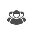 group of people glyph style icon vector image