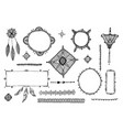 boho decor set collection hand drawn vector image vector image