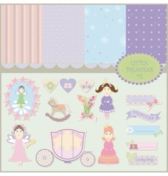 Little princess set Royalty Free Vector Image - VectorStock