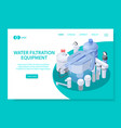 water filtration page vector image vector image