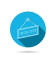 special offer icon advertising banner tag sign vector image