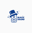 magic sound logo vector image