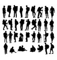backpacker bundle vector image vector image