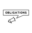 megaphone icon with speech bubble in word vector image vector image