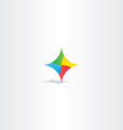 colorful abstract technology logo icon element vector image