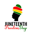 juneteenth freedom day poster african american vector image vector image