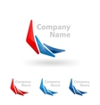 triangle logo design vector image